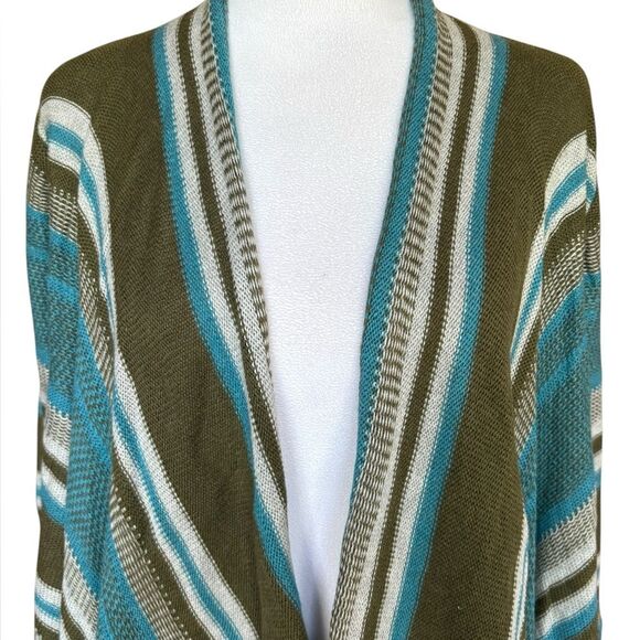 Indigenous Cardigan Sweater Open Front Waterfall Organic Cotton Womens Small - Picture 5 of 9